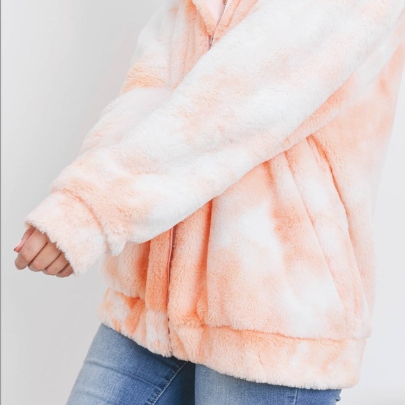 Faux Fur Tie Dye Jacket - Picture 4 of 6